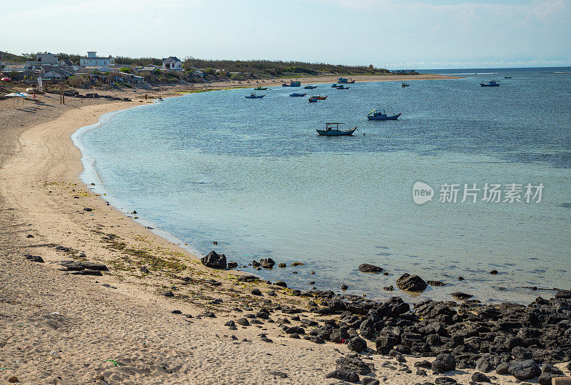 平顺省Phu Quy岛的原始海滩